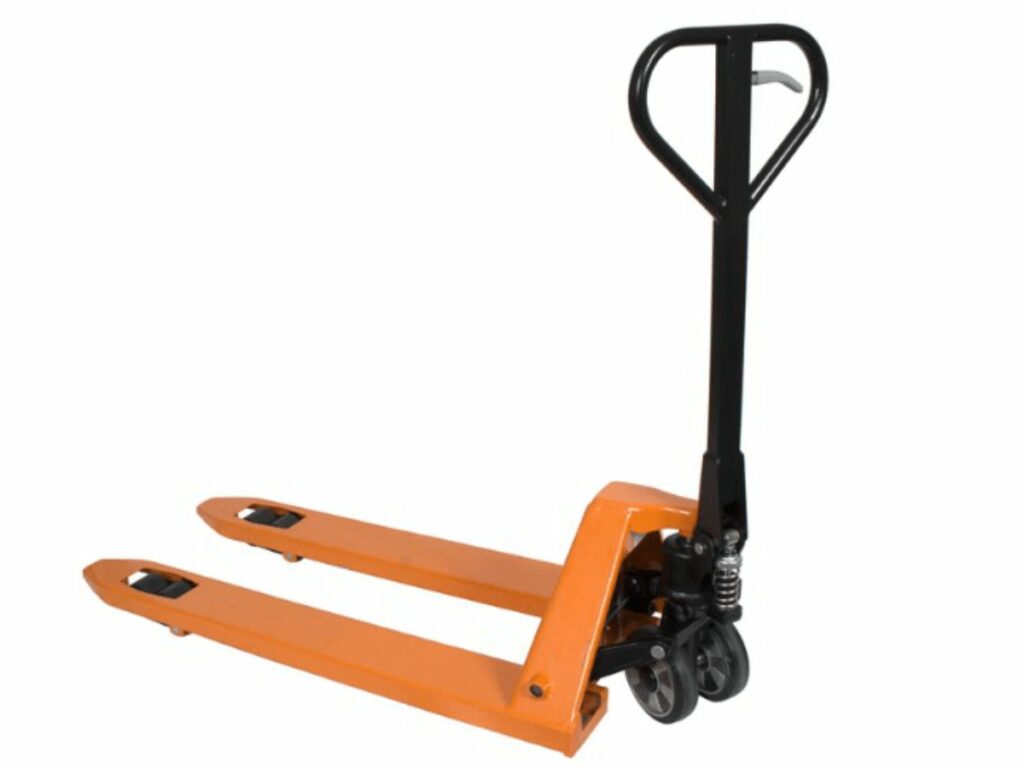 pallet jack with rubber wheels5