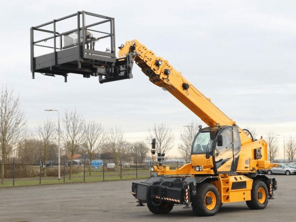 telehandler with man basket1